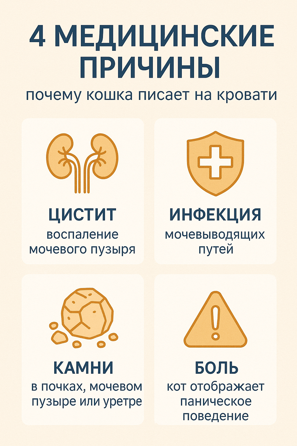 medicinskie-prichiny-koshka-sret-na-krovati