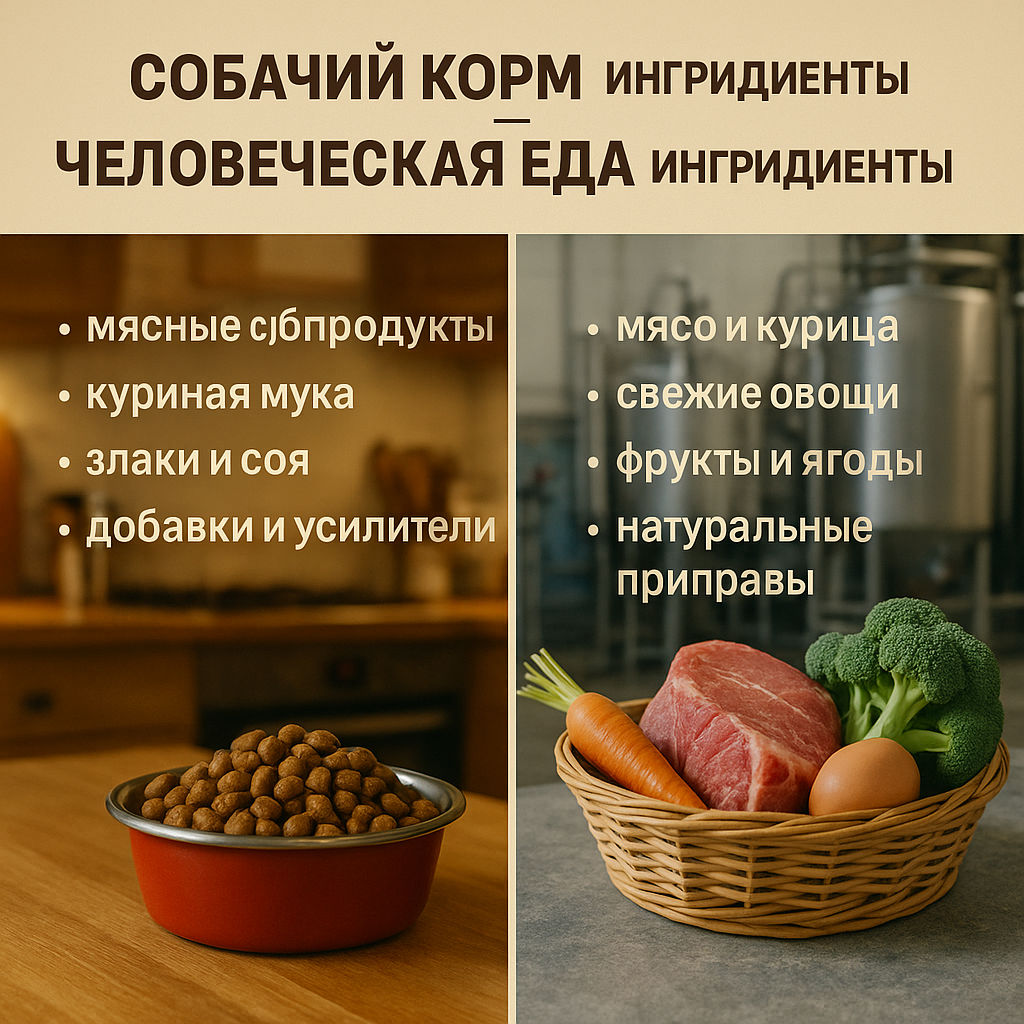 mozhno-li-est-sobachij-korm-cheloveku-sostav-otlichiya