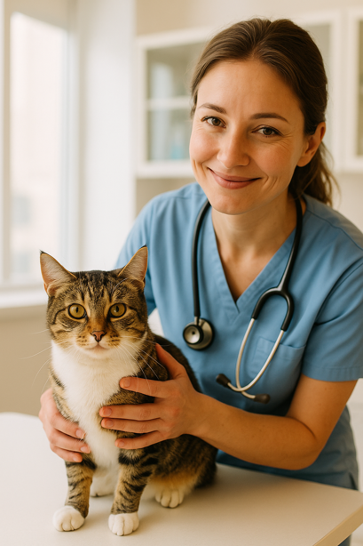 gotovnost-koshki-k-beremennosti-osmotr-veterinar