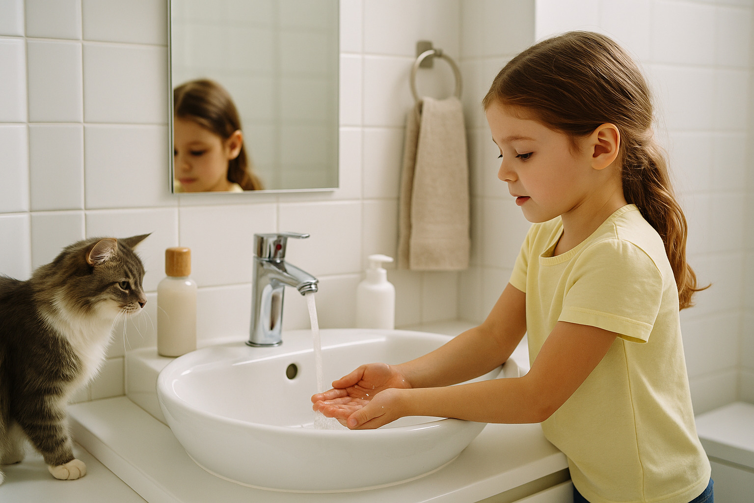 gigiena-posle-koshki-rebenok-moet-ruki