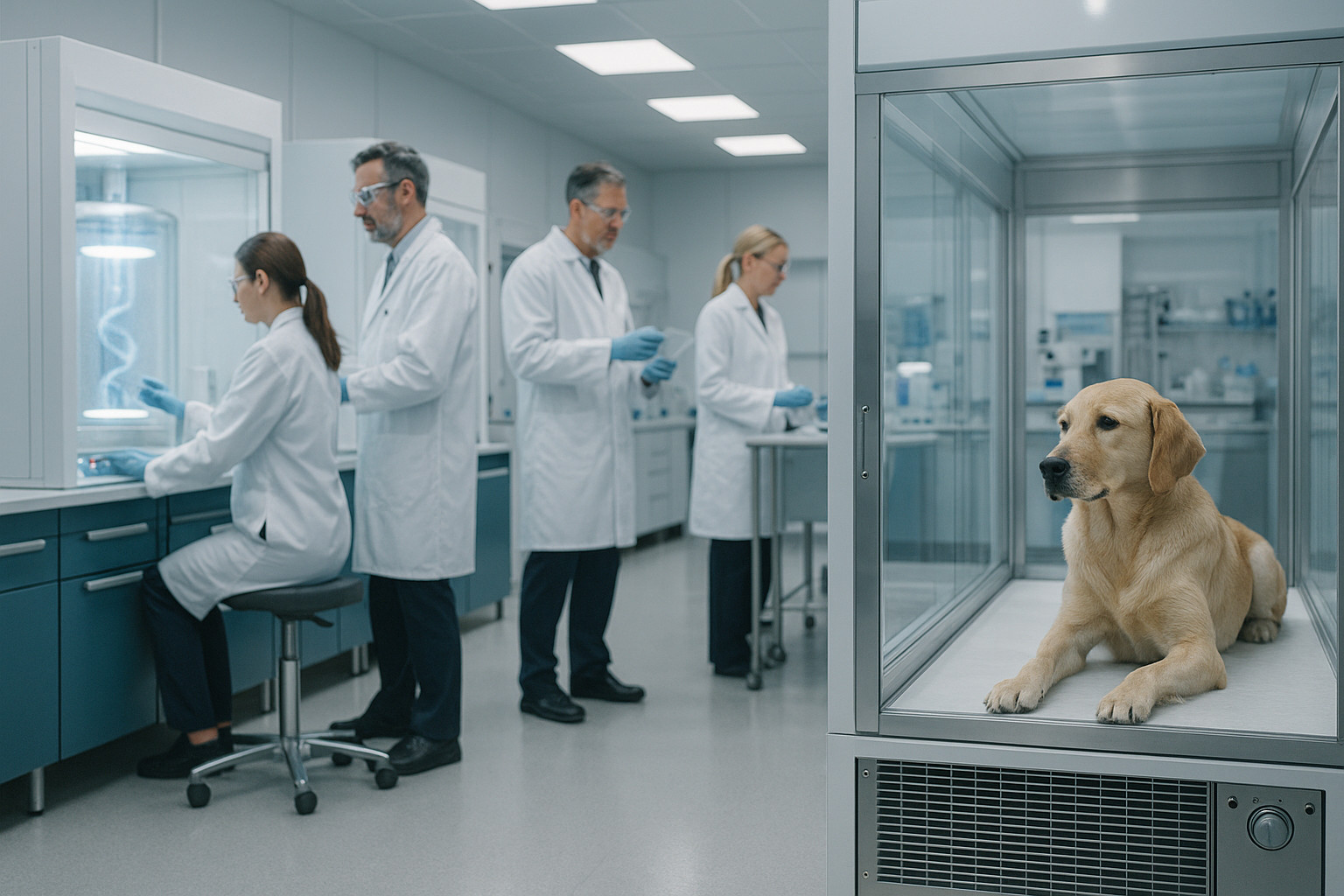 biznes-na-klonirovanii-zhivotnyh-laboratoriya-i-surrogatnaya-sobaka