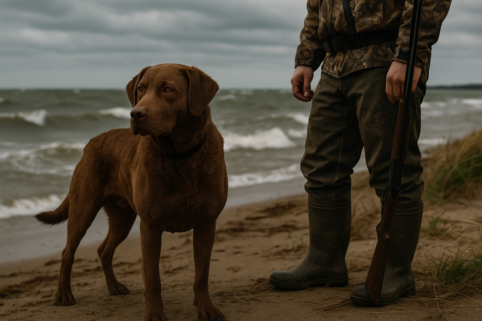 chesapik-bei-retriver-okhotnichaia-sobaka-opisanie