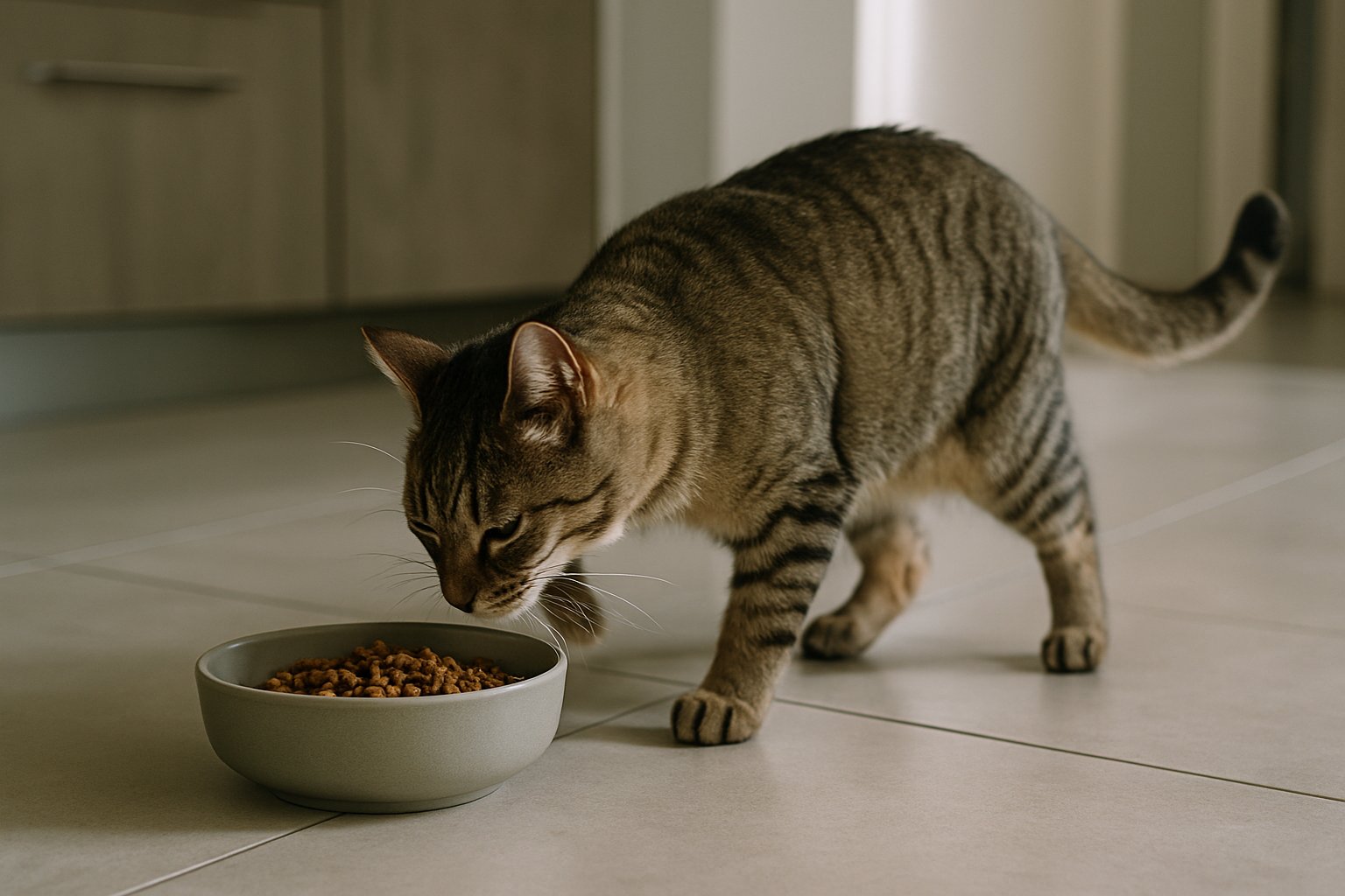 koshka-zakapyvaet-misku-s-edoy-doma