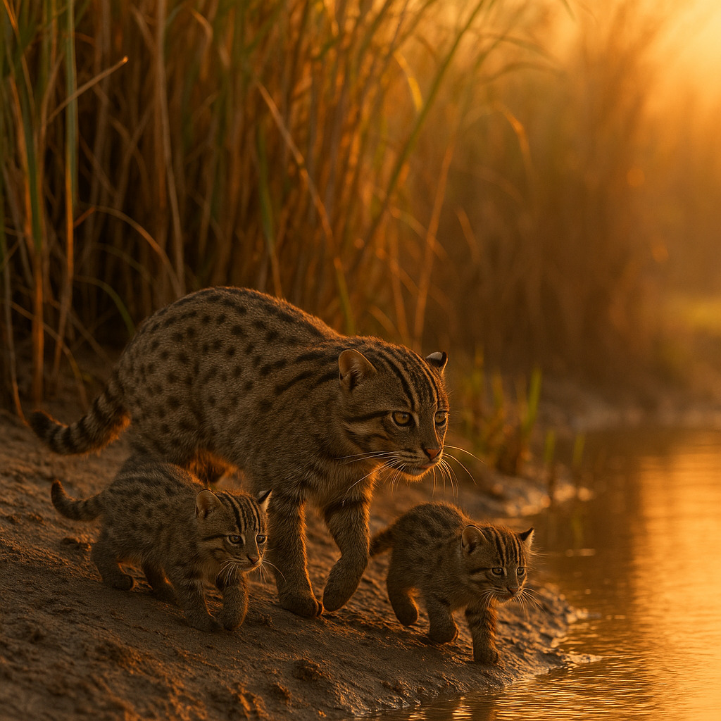 kot-rybolov-privychki-razmnozhenie-kotyata-u-vody