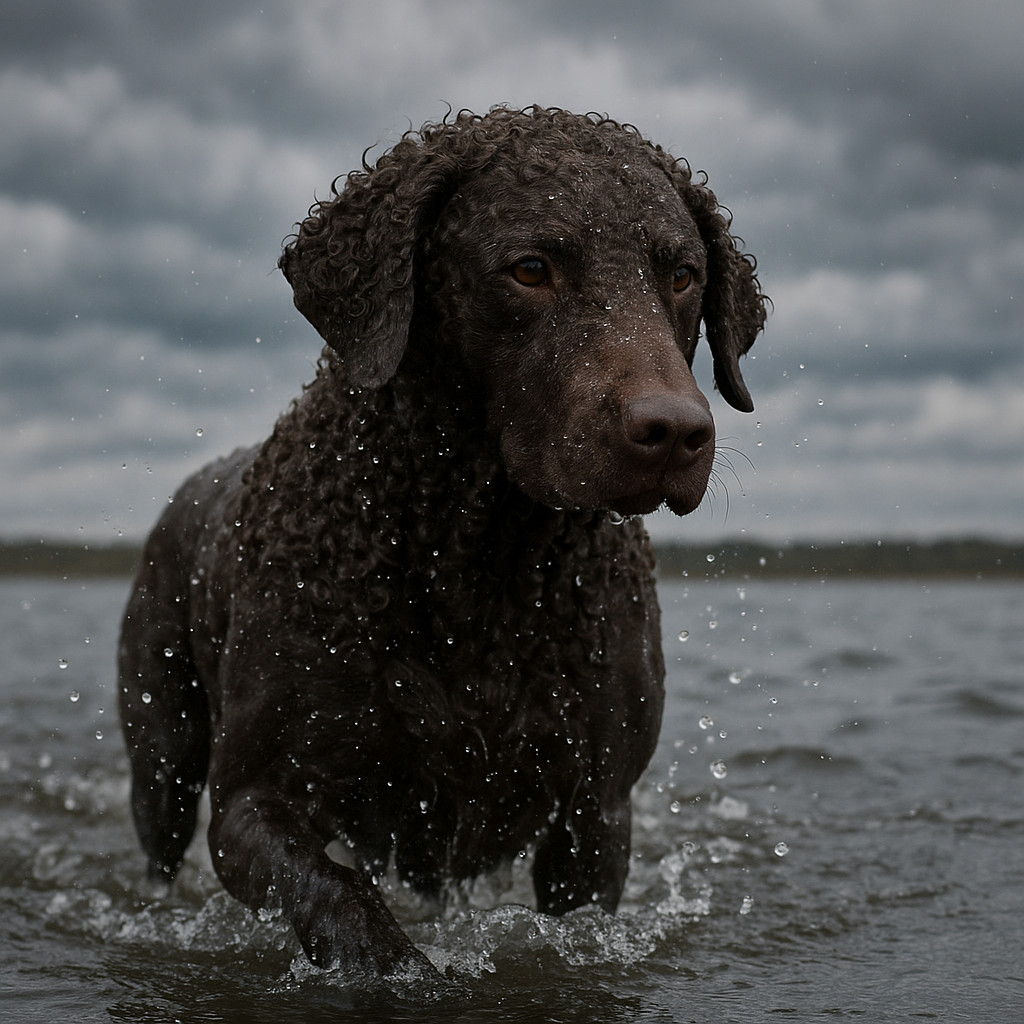 kurchavosherstnyi-retriver-rabota-v-kholodnoi-vode