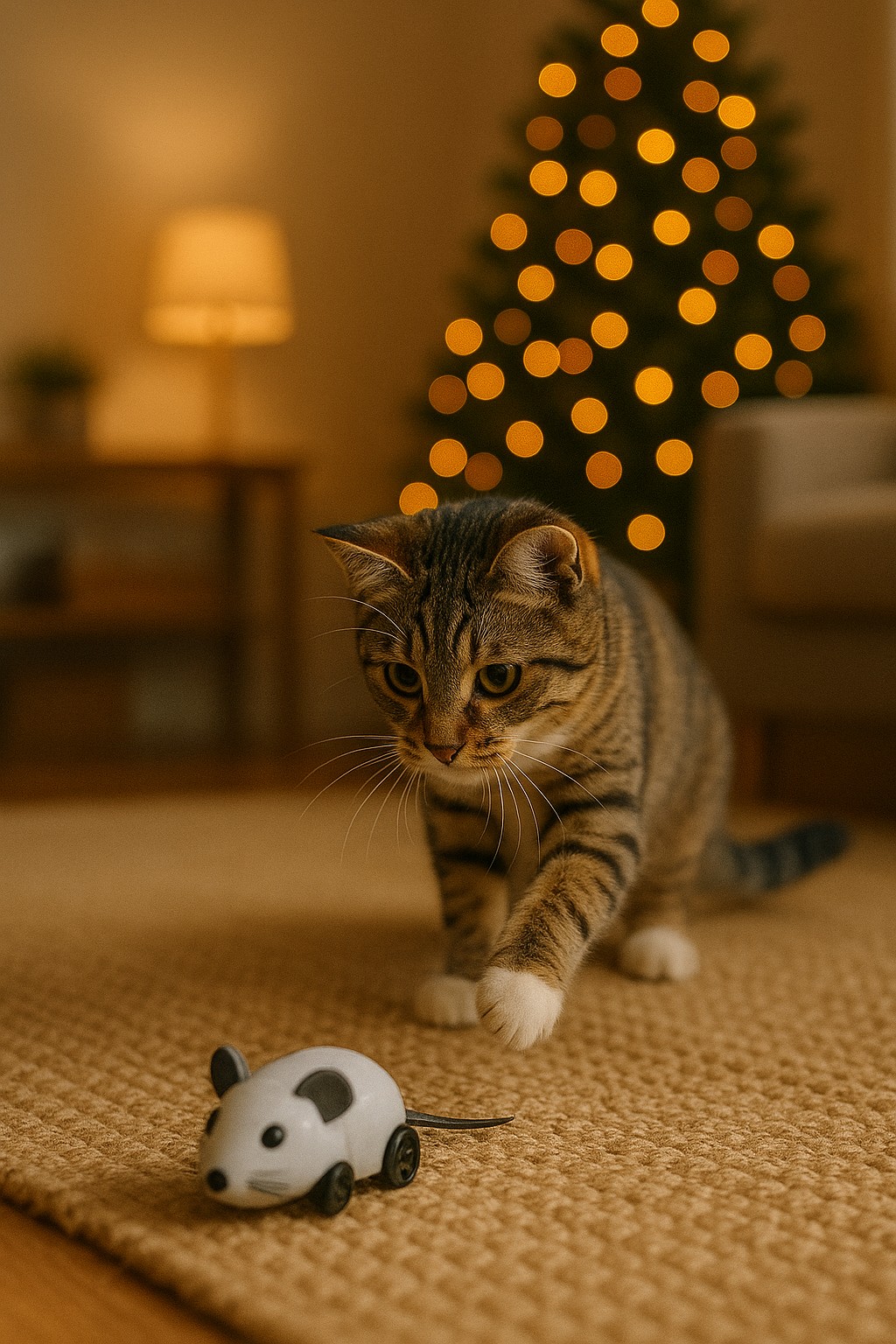 podarki-dlya-koshek-na-novyj-god-avtoigrushka