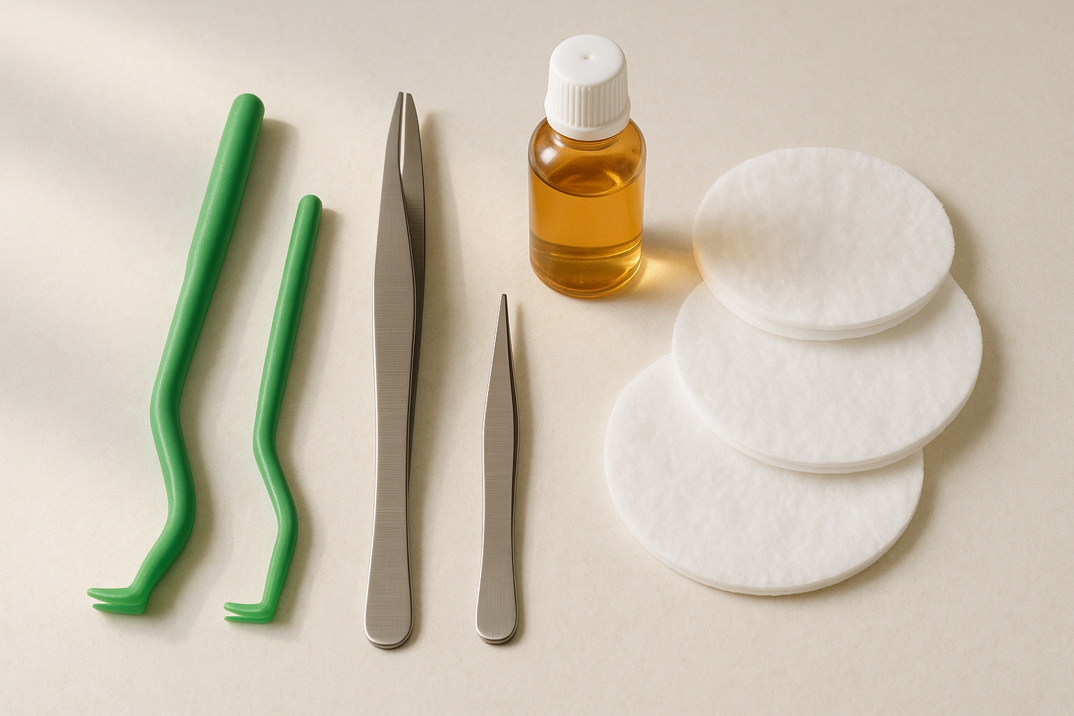 podgotovka-k-udaleniu-kleshcha-u-koshki-pincet-i-sredstva