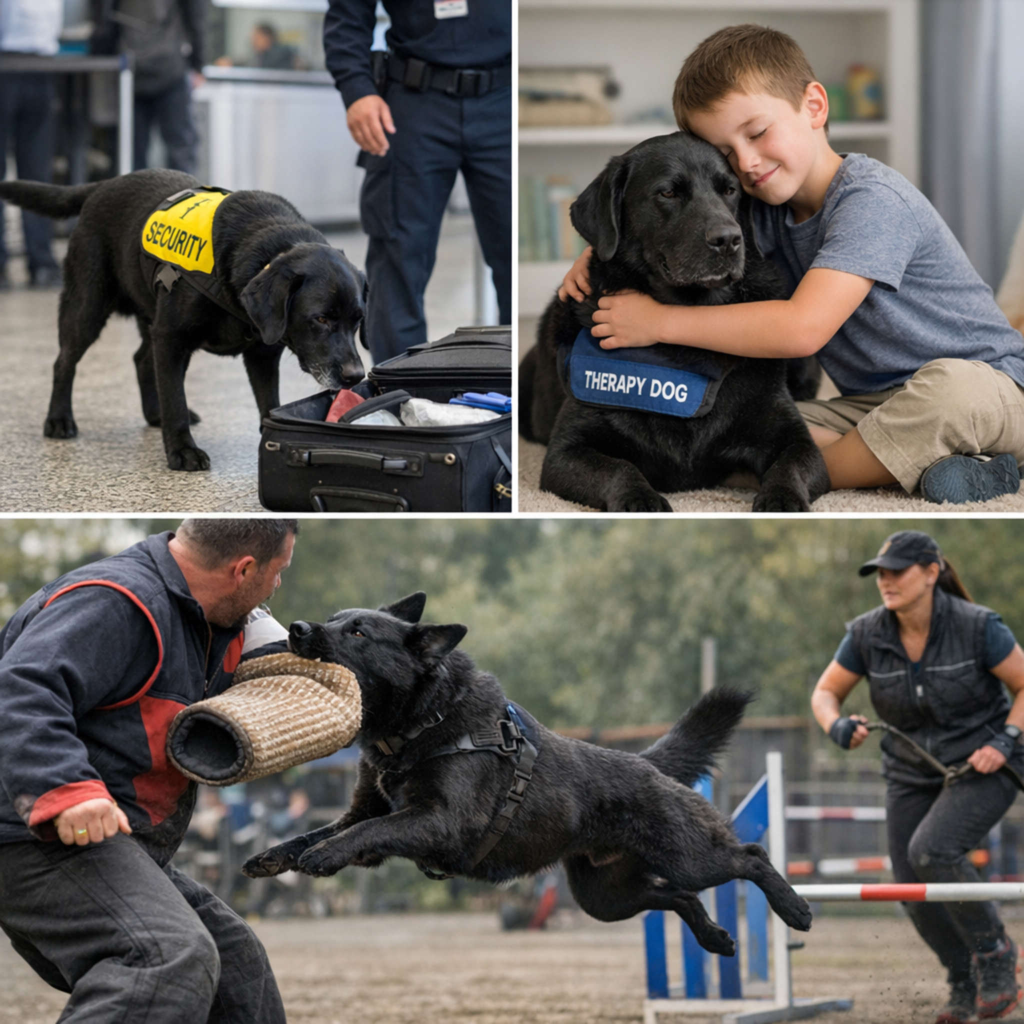 chernye-sobaki-rabota-povodyr-isheyka