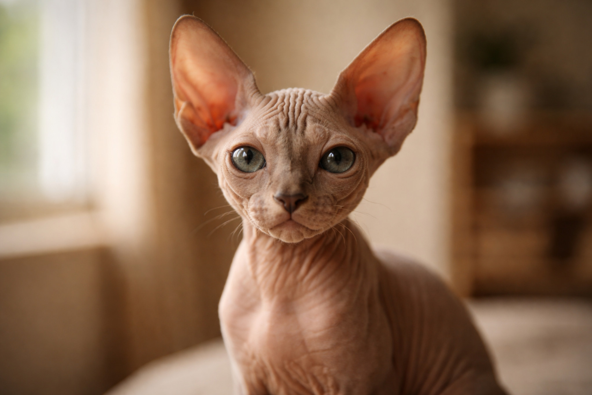 kotenok-sfinks-krupnyy-plan-v-domashnem-interere