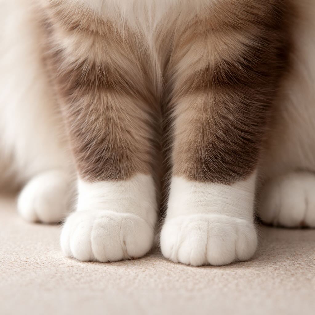belye-perchatki-birmanskoy-koshki-na-lapah
