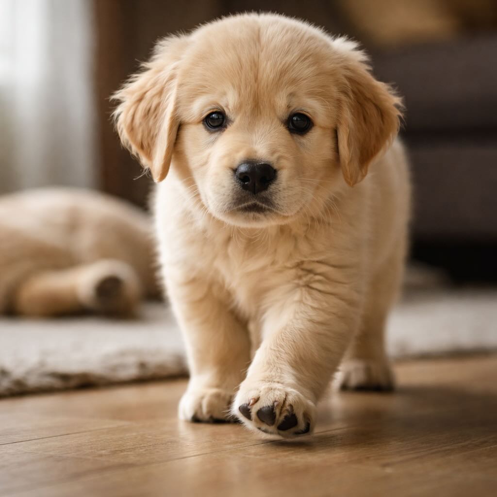 osmotr-shchenka-retrivera-lapy-i-dvizhenie