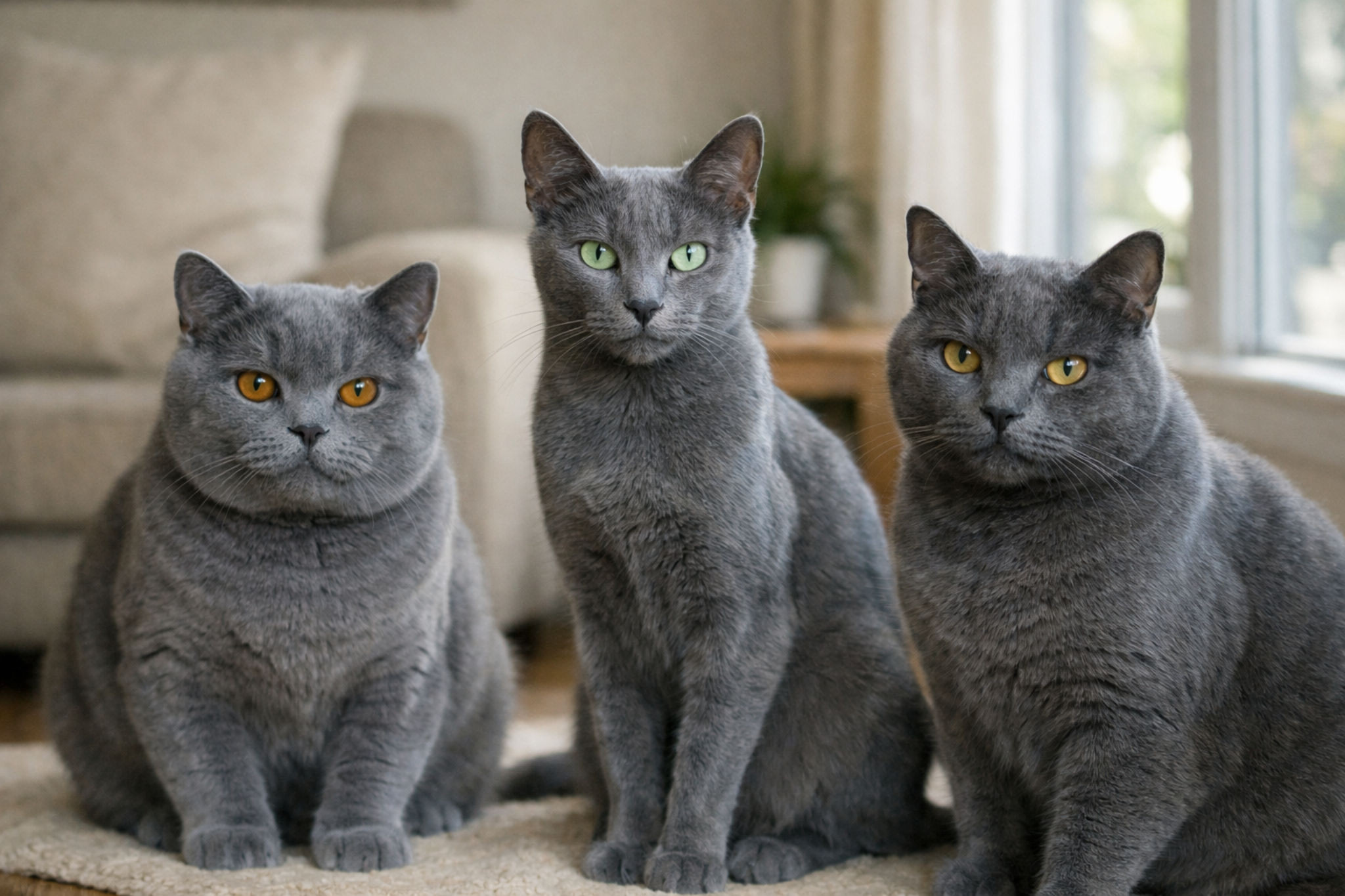 russkaya-golubaya-britanskaya-golubaya-koshka-shartrez-sravnenie