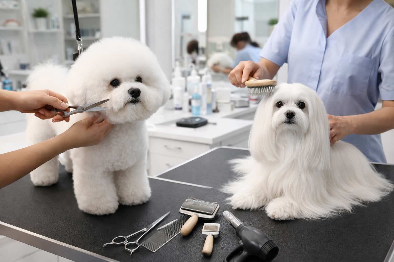 stoimost-ukhoda-za-bishon-frize-i-maltiyskoy-bolonkoy