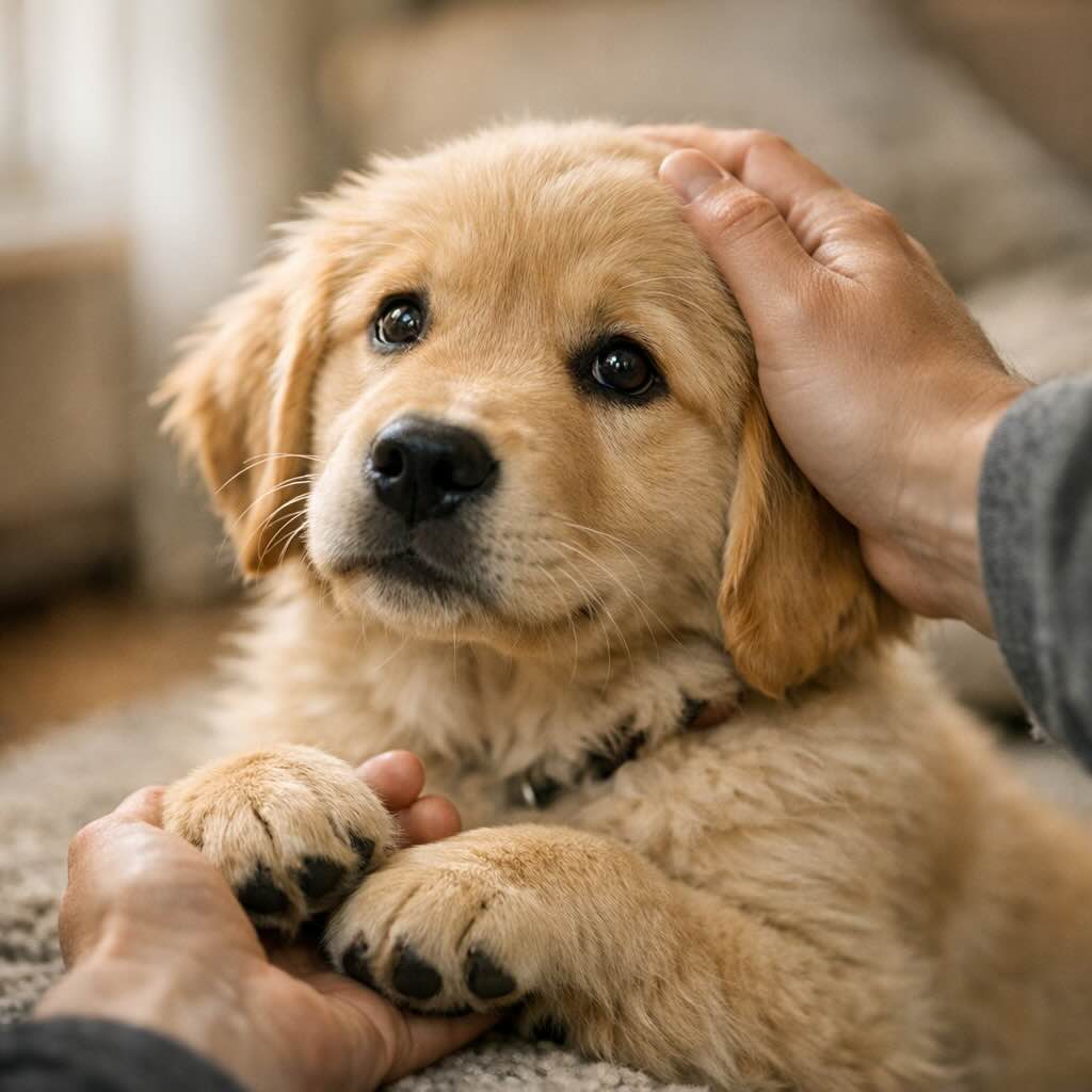 zolotistyy-retriver-psikhika-shchenok