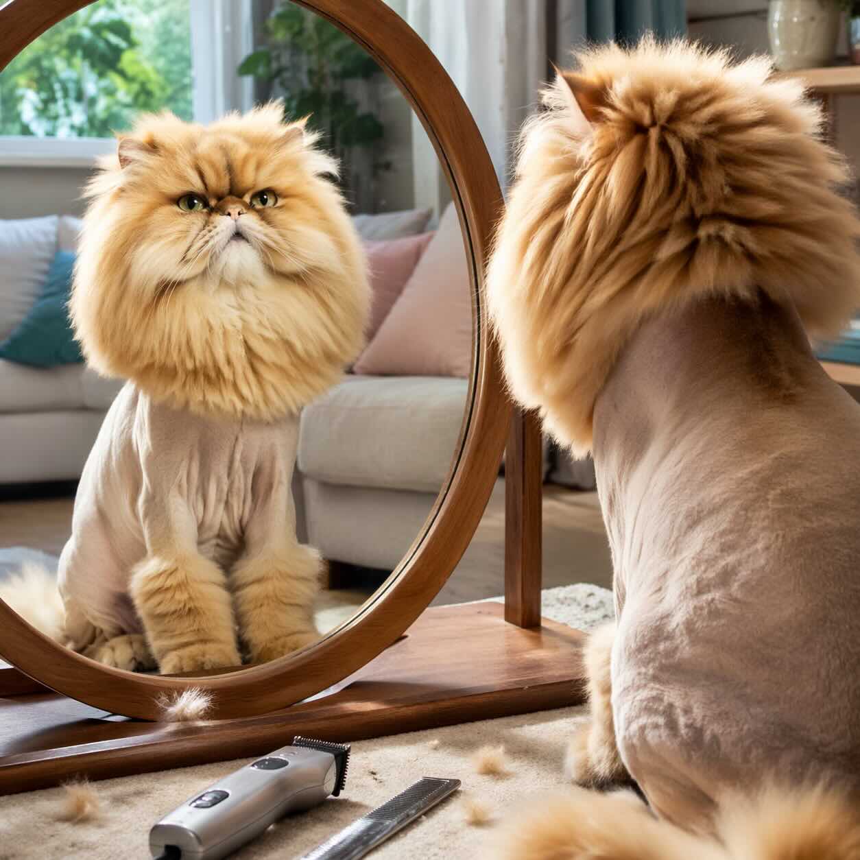 mem-foto-persidskaya-koshka-posle-strizhki-pod-lva-mem