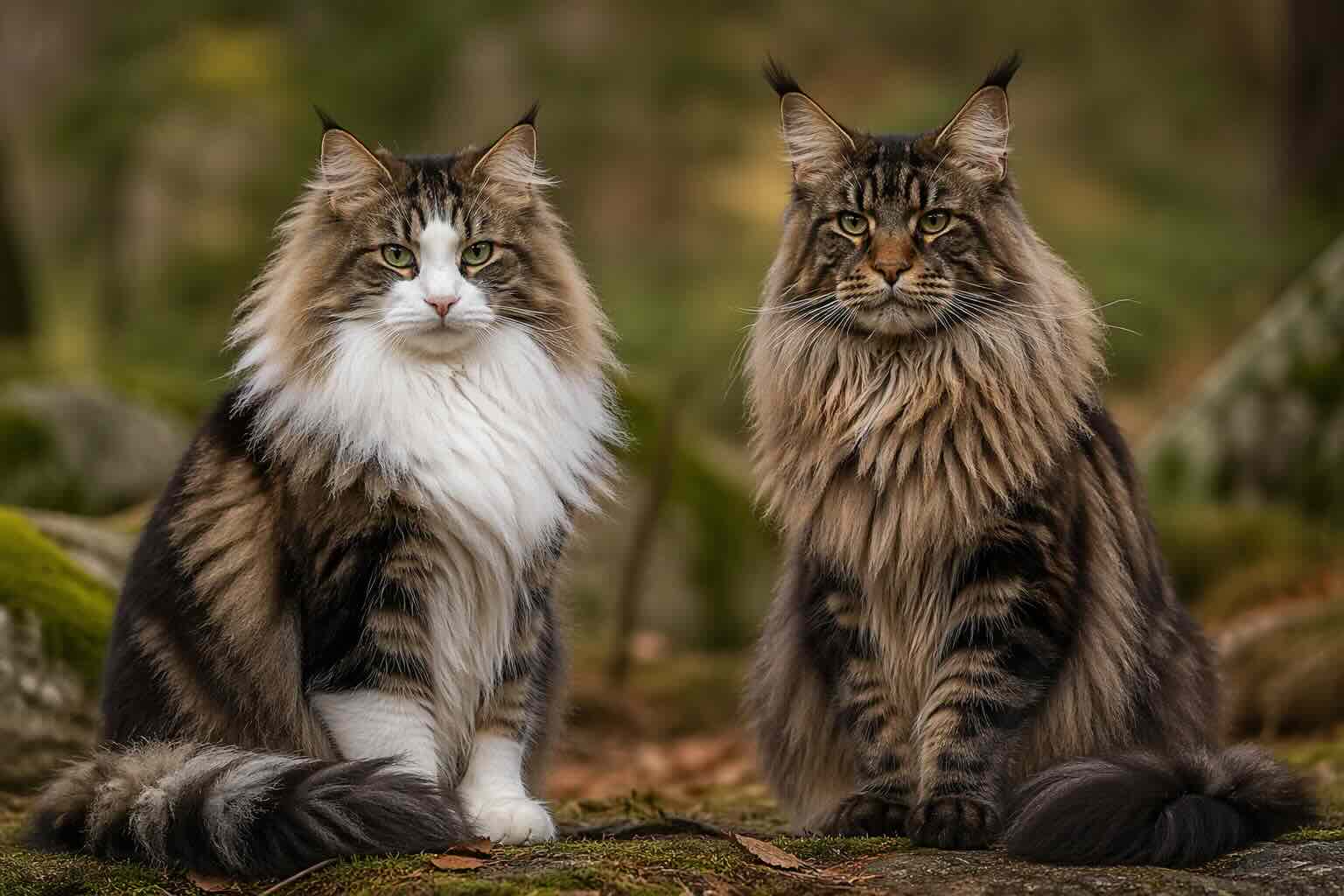 norvezhskaya-lesnaya-koshka-i-meyn-kun-sravnenie-porod