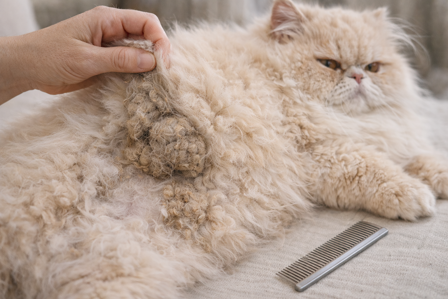 podgotovka-persidskoy-koshki-k-strizhke-doma