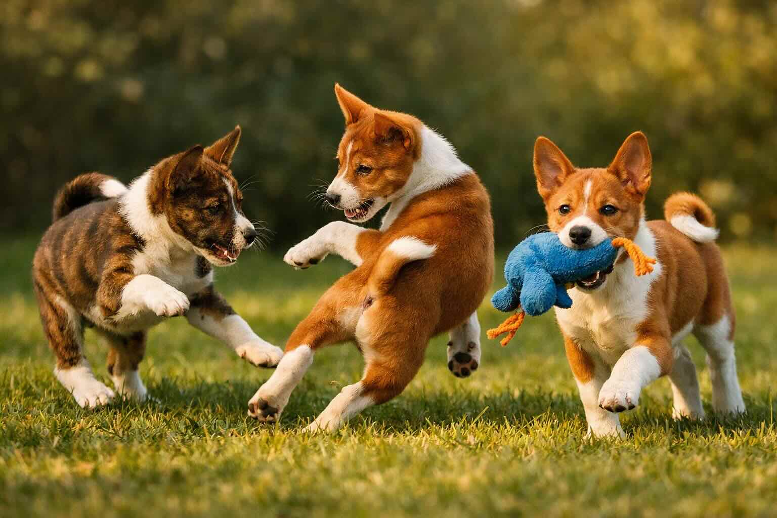 shhenki-basenji-poroda-basenji-igrayut