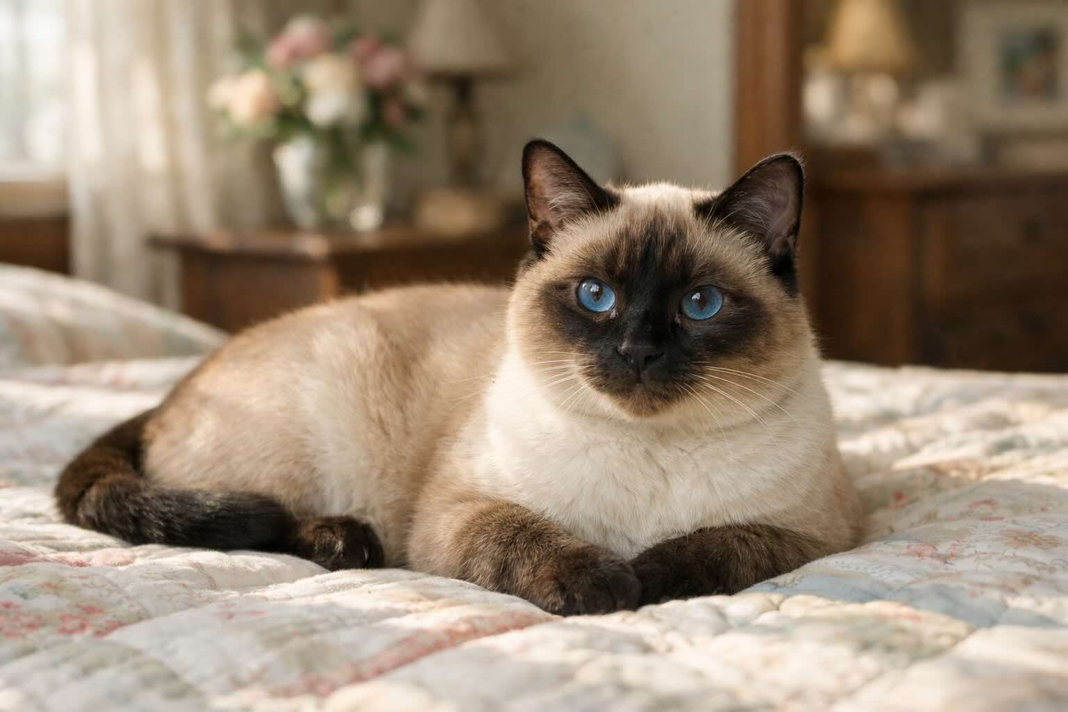 tayskaya-koshka-v-teplom-vesennem-interere