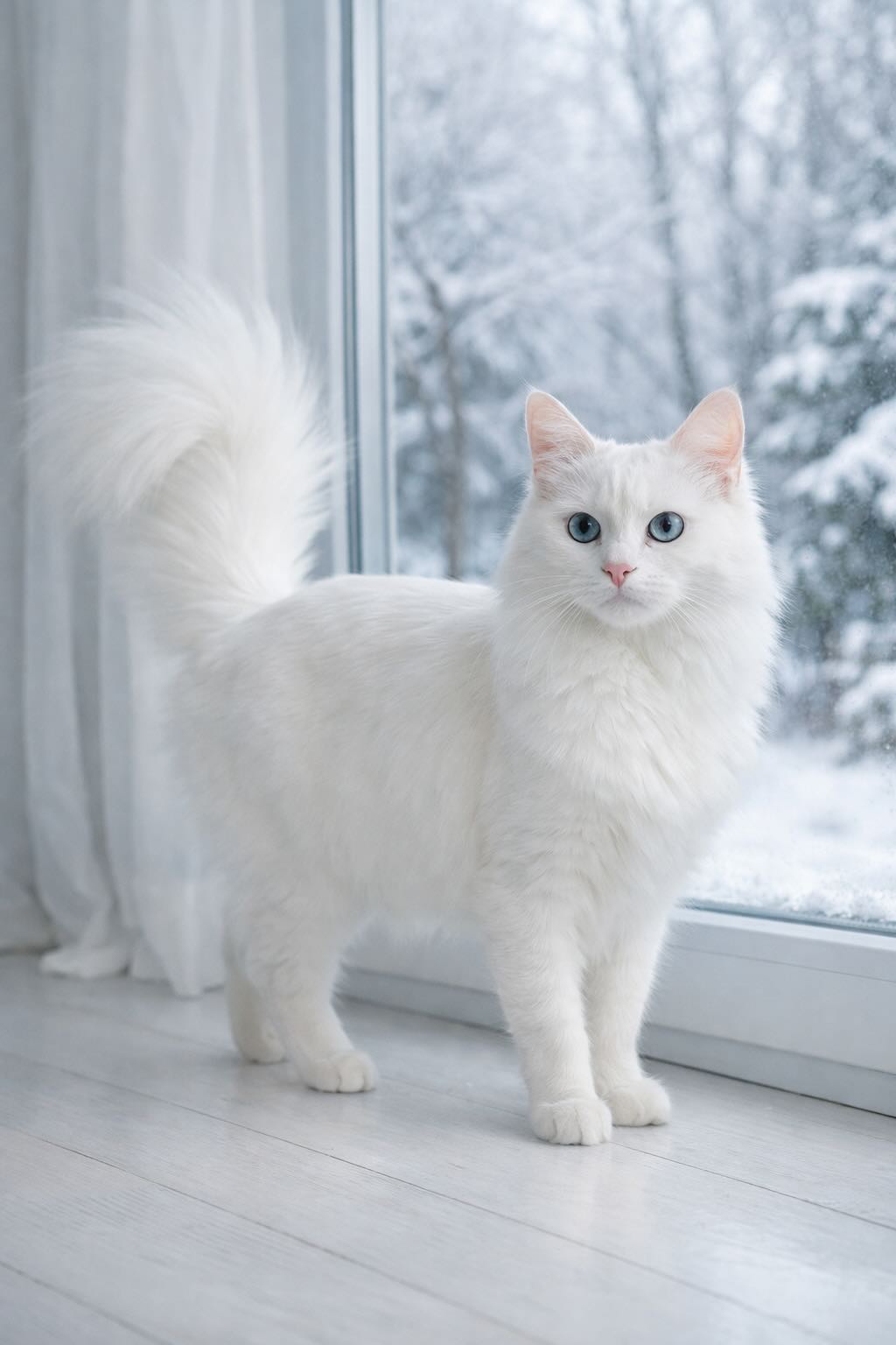 turetskaya-angora-v-zimnem-svete-i-snezhnom-fone