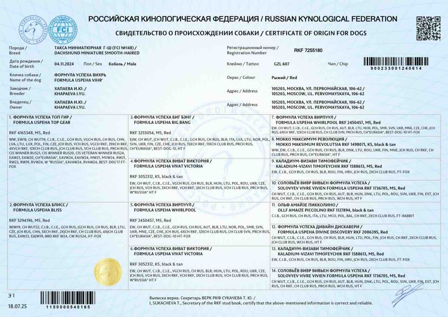 Родословная
