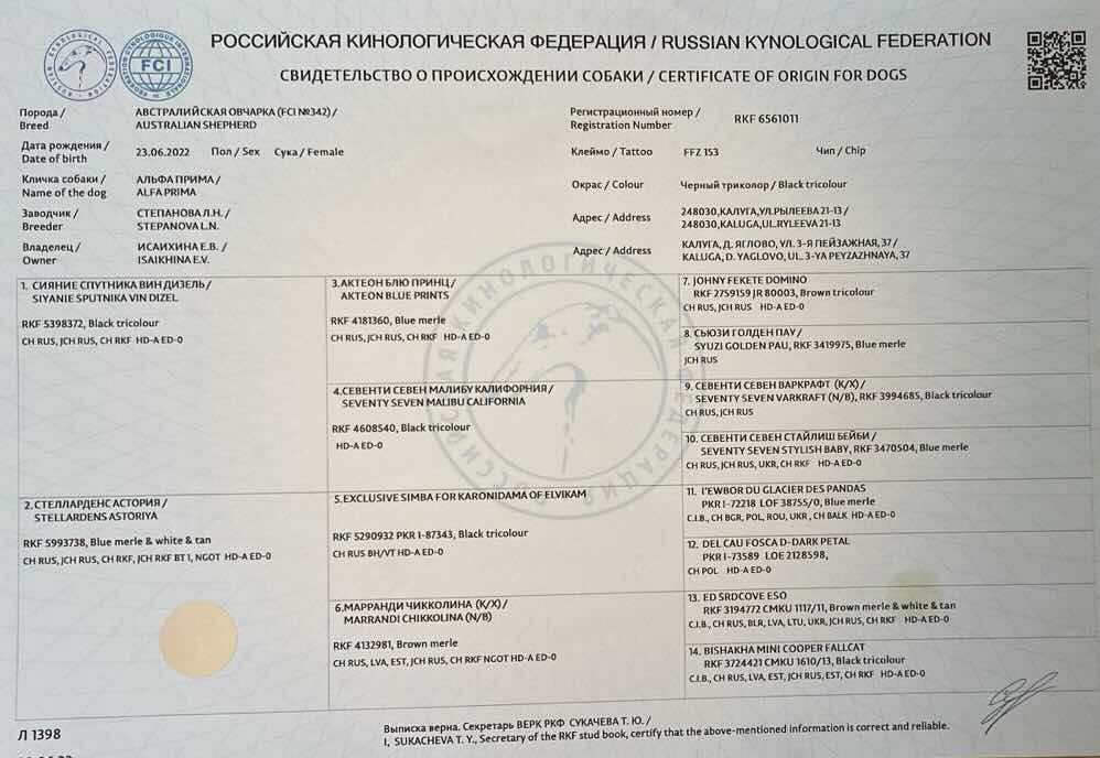 Родословная